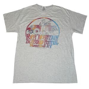 2016 Poppy Mountain Bluegrass Festival Morehead Kentucky Shirt M John Anderson